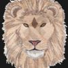 Mascot Lion Male Back Patch